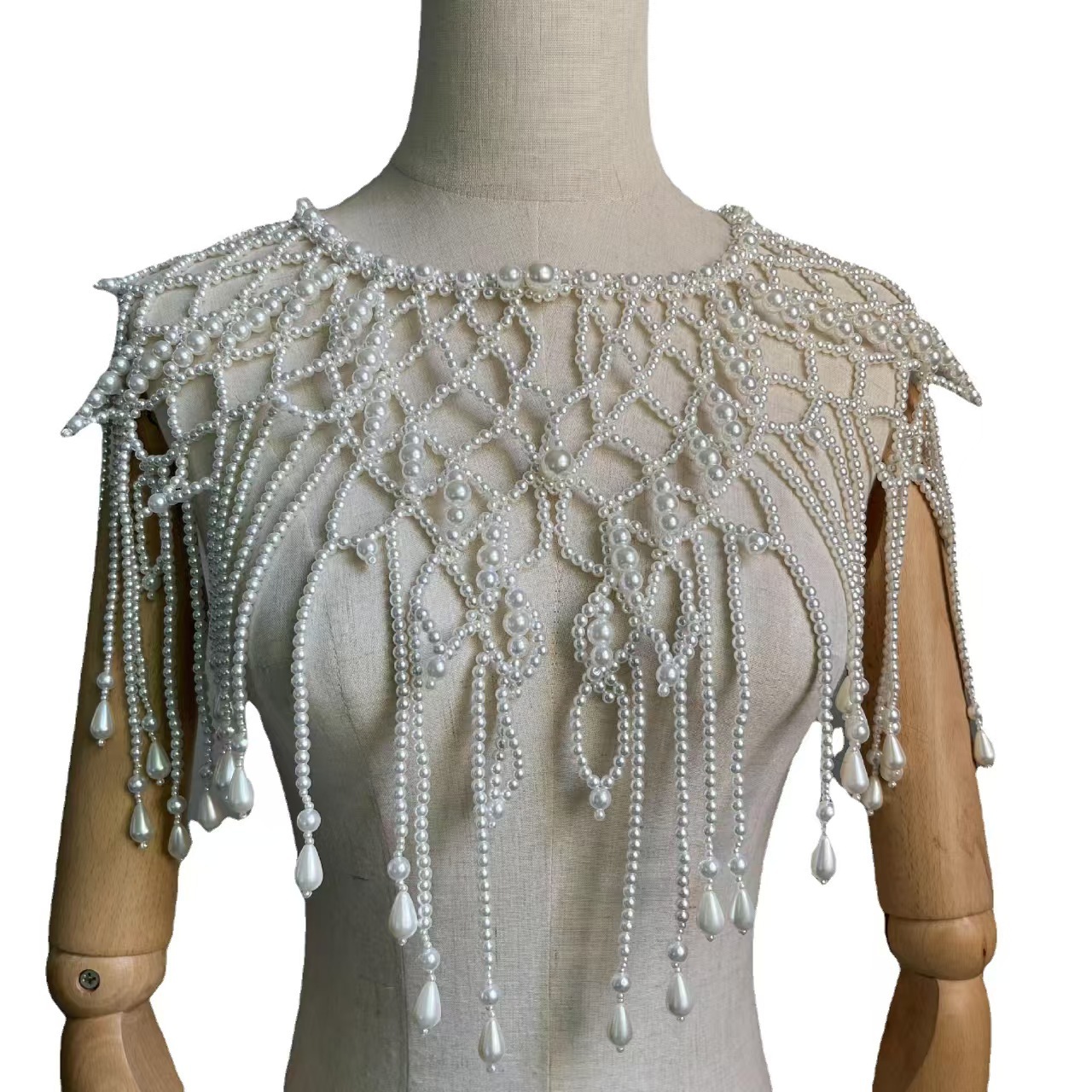 Body Jewelry Vest - Chaleco tipo chal con cuentas de
