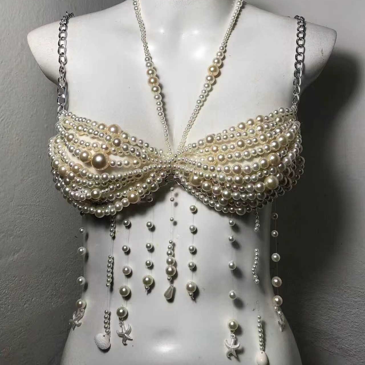 Body Jewelry Vest - Corsé de Cadena para Mujer, Camisola