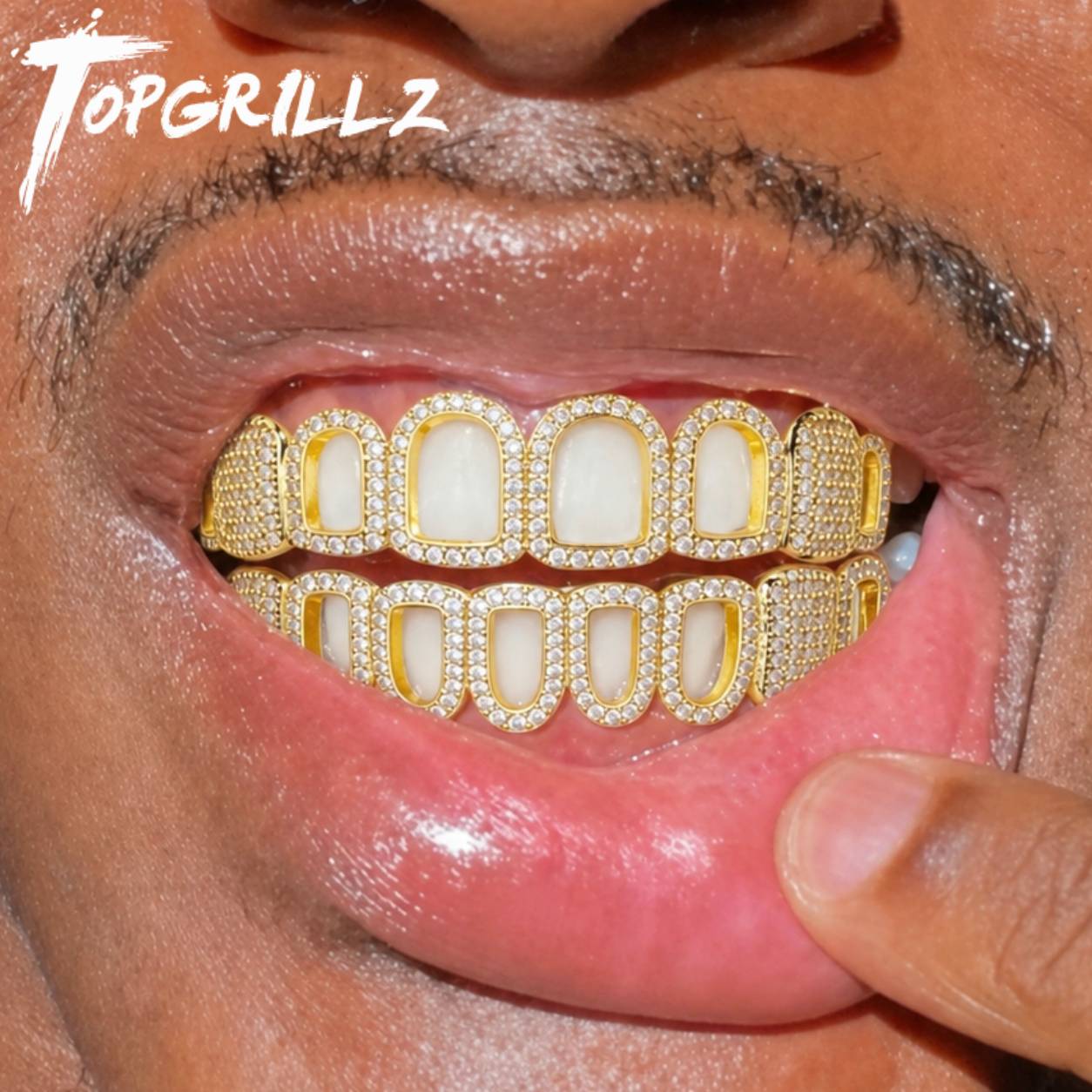 TOPGRILLZ Juego de 8 Rejillas  - Body Jewelry Gold Plated reseña y precio