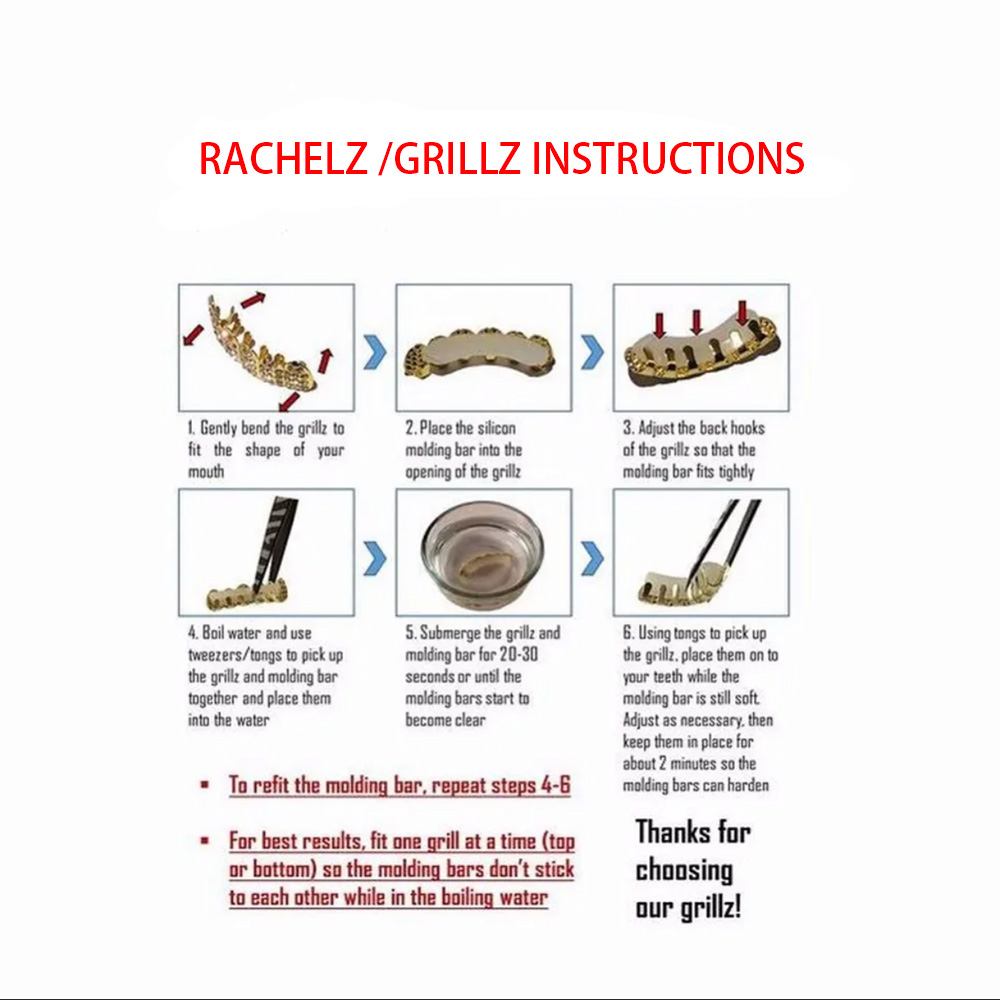 RACHELZ Hip Hop colmillos negr - Body Jewelry Gold Plated reseña y precio