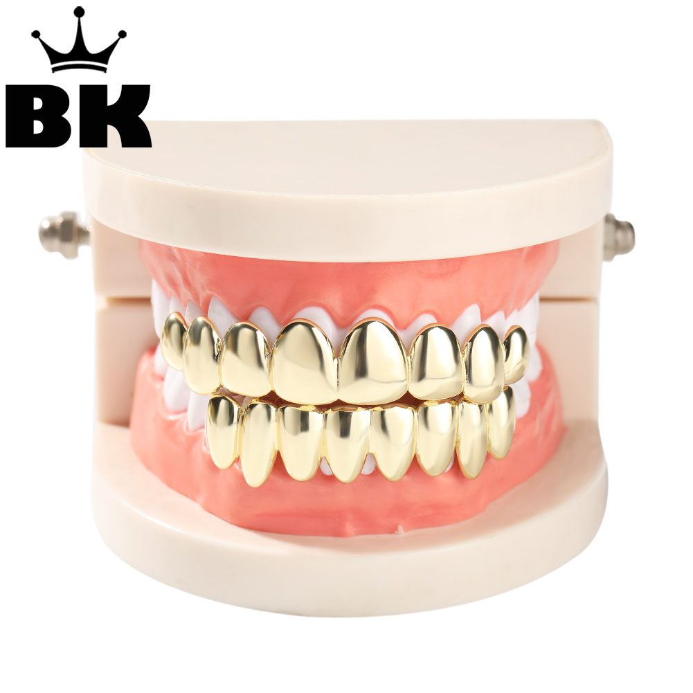 THE BLING KING-Juego de Grillz - Body Jewelry Gold Plated reseña y precio
