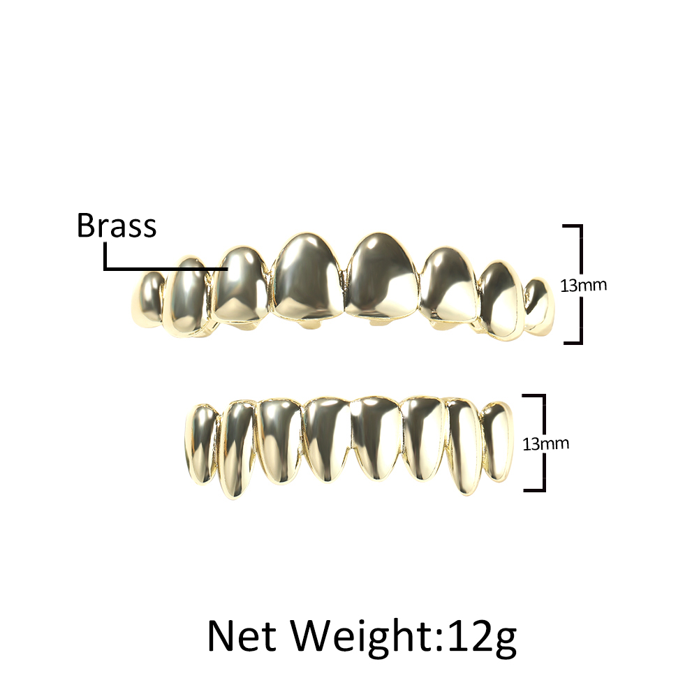 THE BLING KING-Juego de Grillz - Body Jewelry Gold Plated reseña y precio