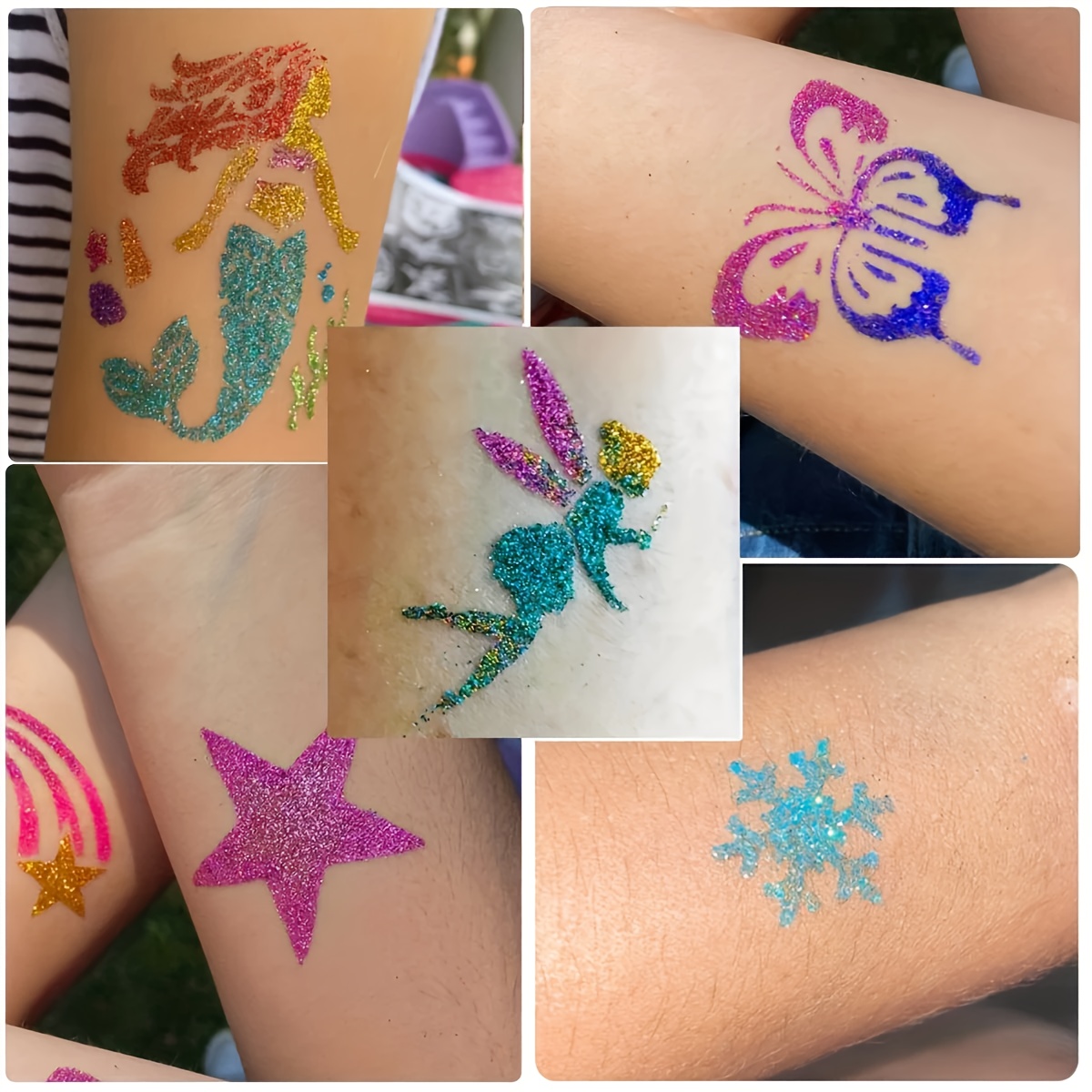DIY tatuaje Flash 12 colores d - Body Jewelry Glue reseña y precio