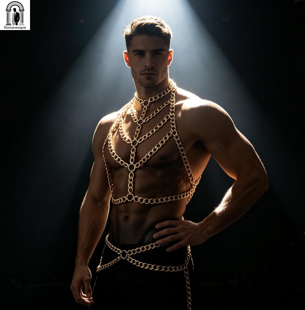 Arnés de cuerpo de cadena grue - Body Jewelry Vest reseña y precio