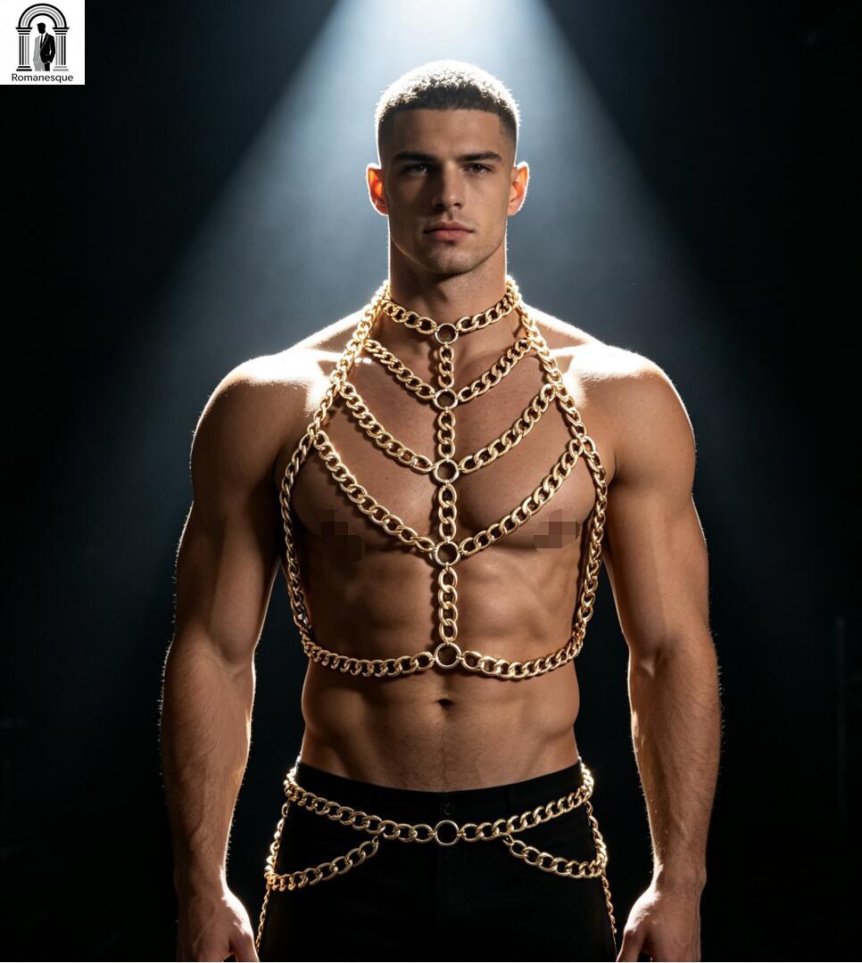 Arnés de cuerpo de cadena grue - Body Jewelry Vest reseña y precio