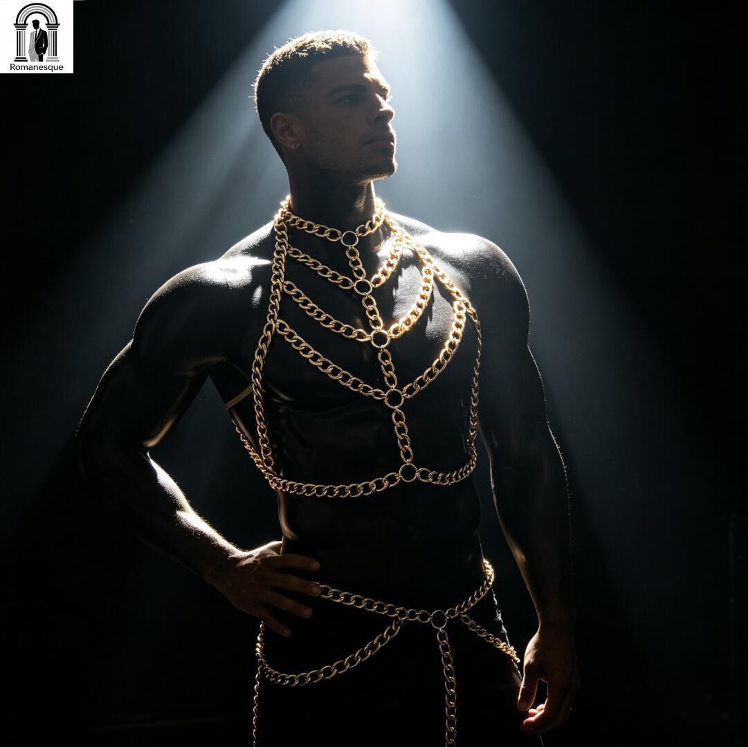 Arnés de cuerpo de cadena grue - Body Jewelry Vest reseña y precio