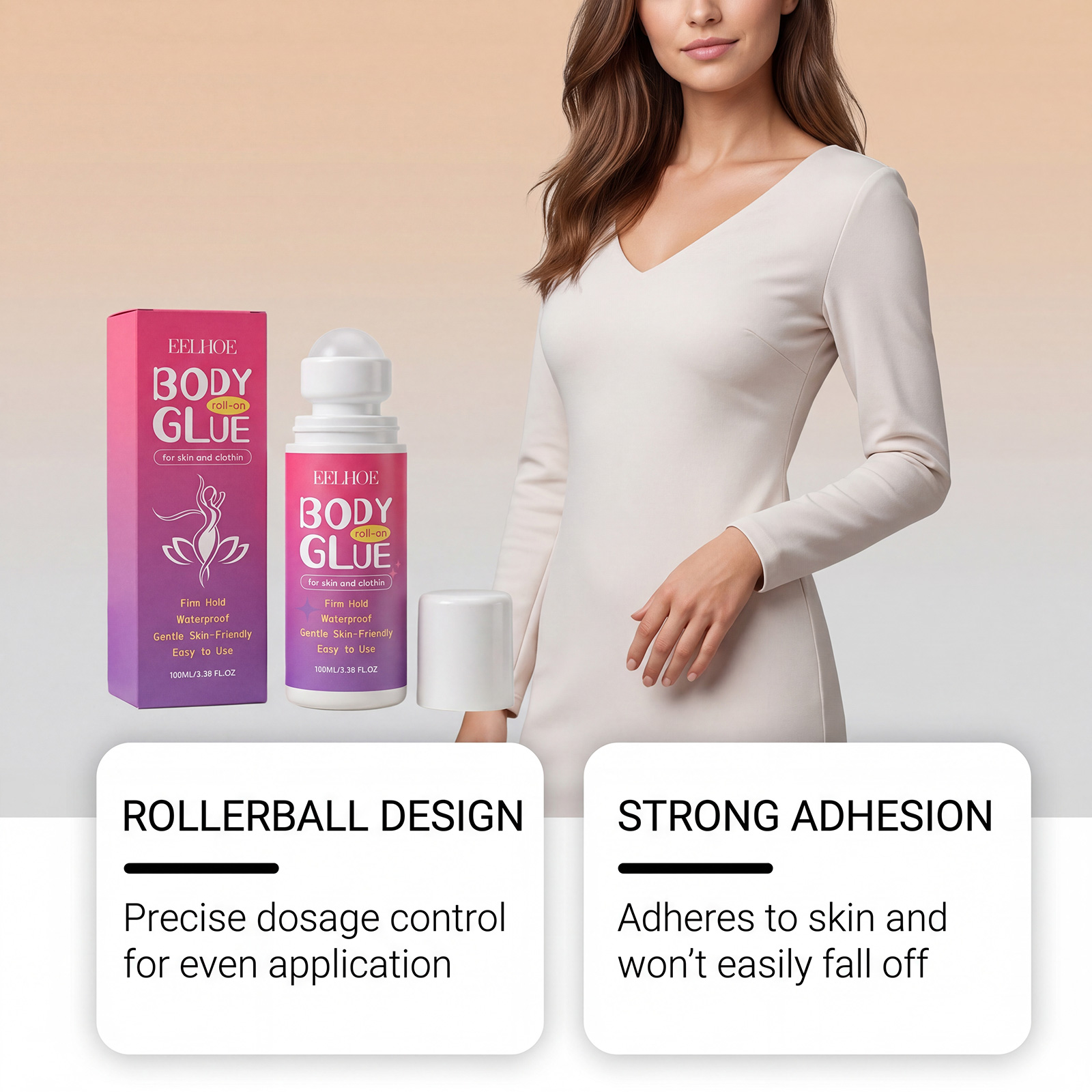 Eelhoe Body Roll-On Glue, hidr - Body Jewelry Glue reseña y precio