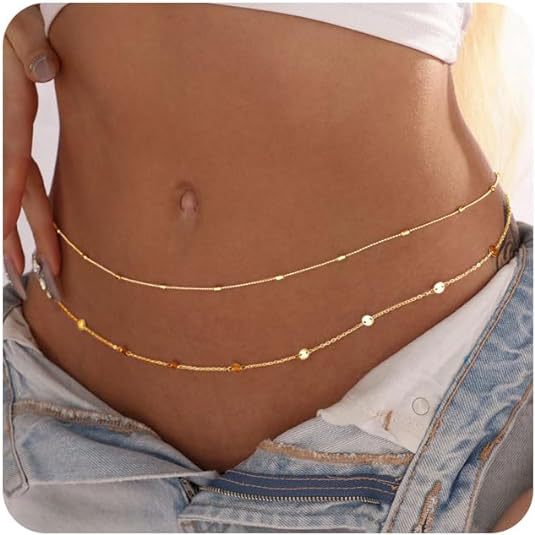Cadena para el cuerpo impermea - Body Jewelry Gold Plated reseña y precio