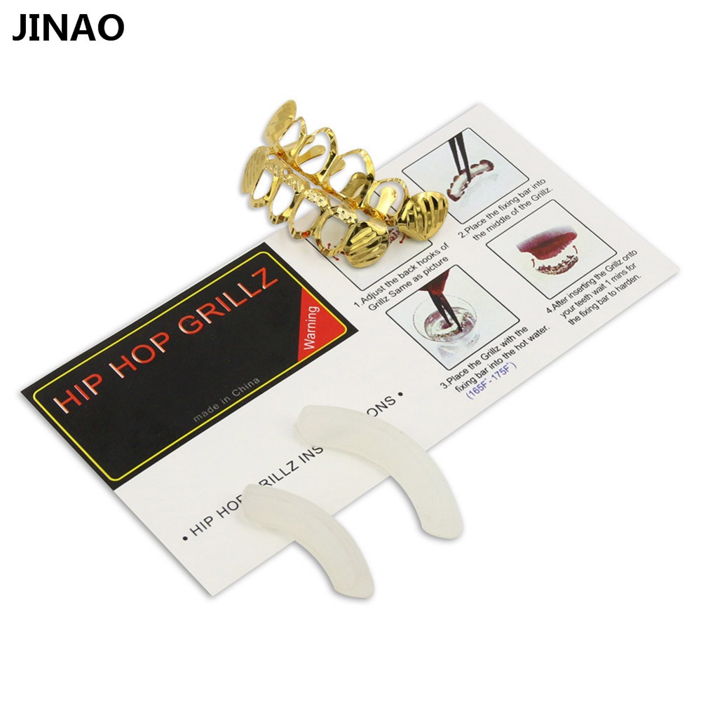 JINAO-Juego de Grillz de corte - Body Jewelry Gold Plated reseña y precio