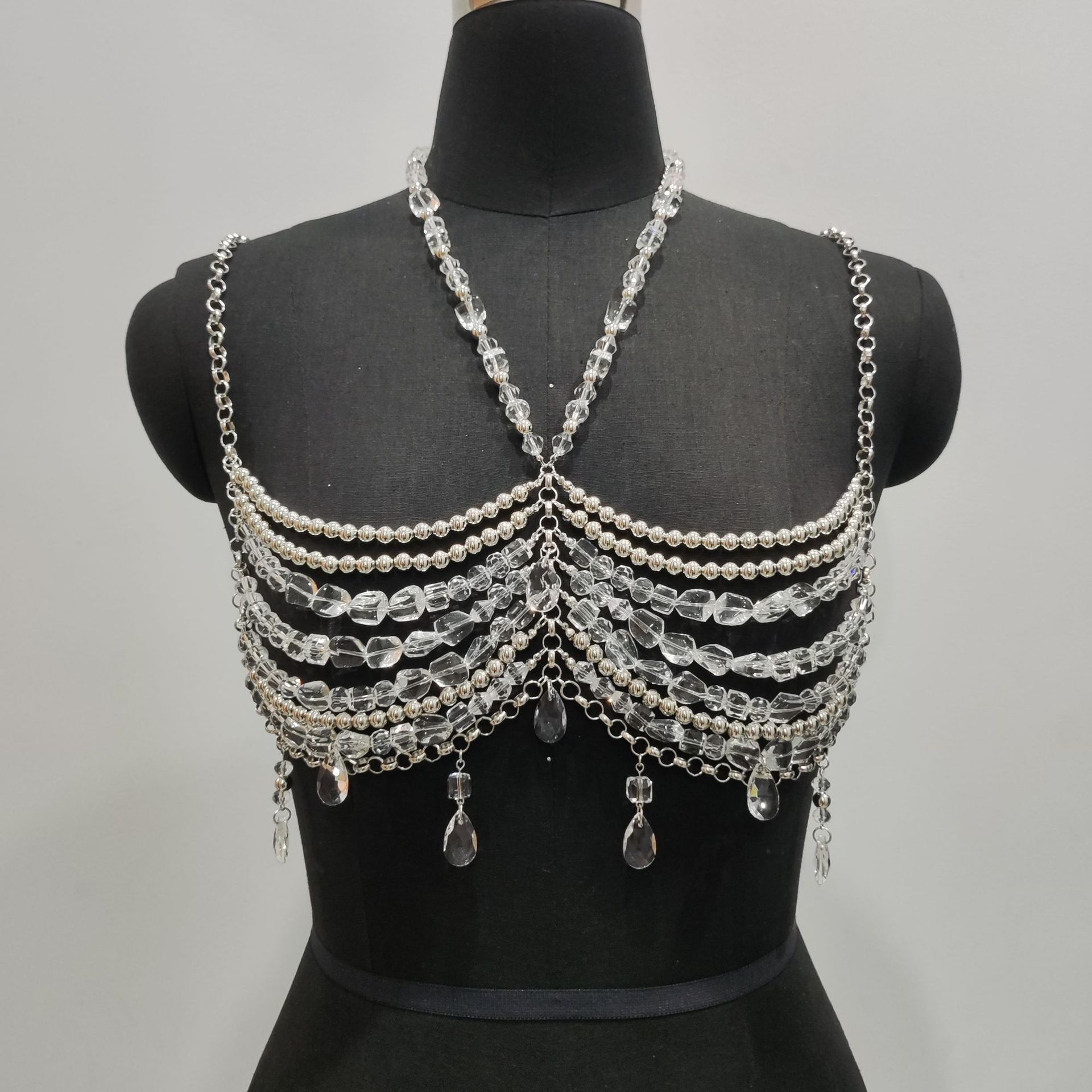 2025 trajes de Festival de Mús - Body Jewelry Vest reseña y precio