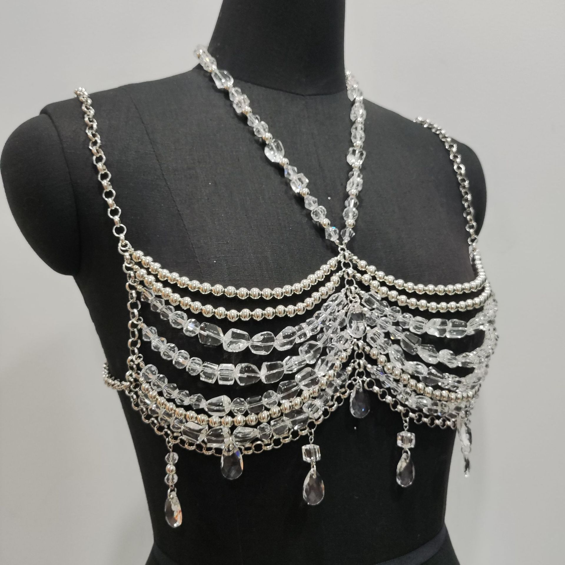 2025 trajes de Festival de Mús - Body Jewelry Vest reseña y precio