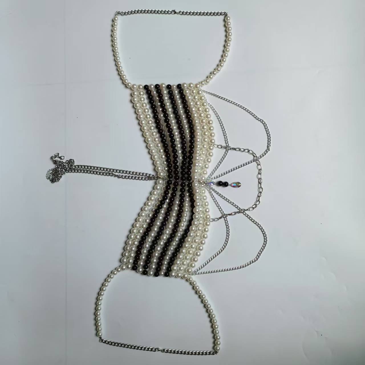 Camisola de perlas de plástico - Body Jewelry Vest reseña y precio